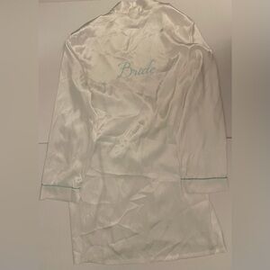 Apt.9 White Satin Bride Bridal Short Robe Size XL